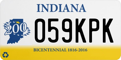 IN license plate 059KPK