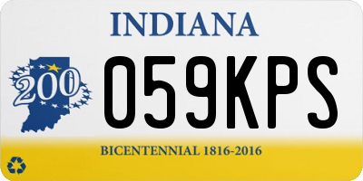 IN license plate 059KPS