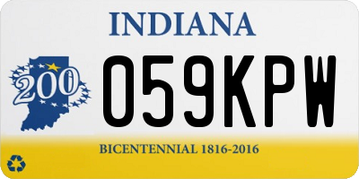 IN license plate 059KPW