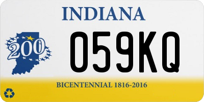 IN license plate 059KQ