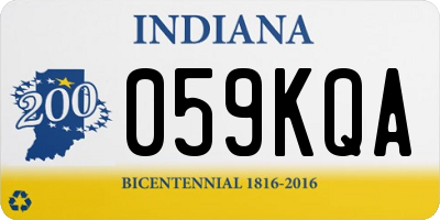 IN license plate 059KQA