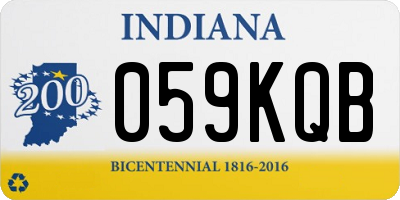 IN license plate 059KQB