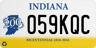 IN license plate 059KQC