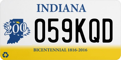 IN license plate 059KQD