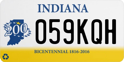 IN license plate 059KQH