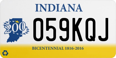 IN license plate 059KQJ