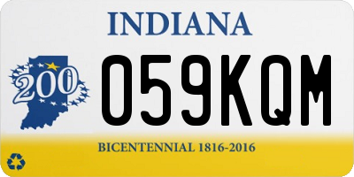 IN license plate 059KQM
