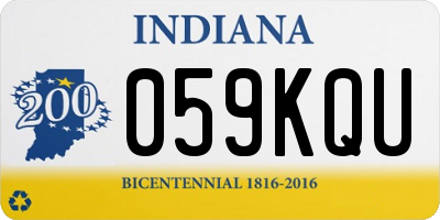 IN license plate 059KQU