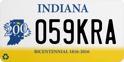IN license plate 059KRA