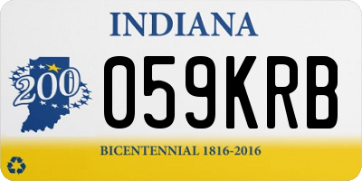 IN license plate 059KRB