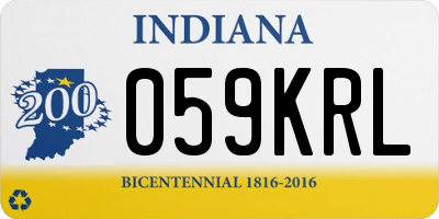 IN license plate 059KRL