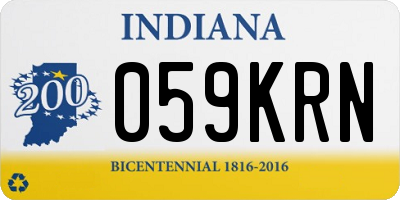 IN license plate 059KRN