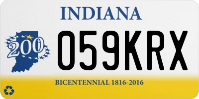 IN license plate 059KRX