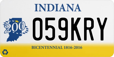 IN license plate 059KRY