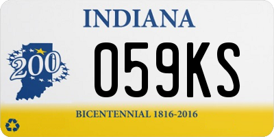 IN license plate 059KS