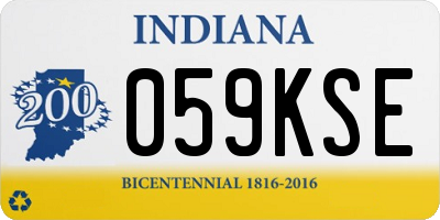 IN license plate 059KSE