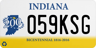 IN license plate 059KSG