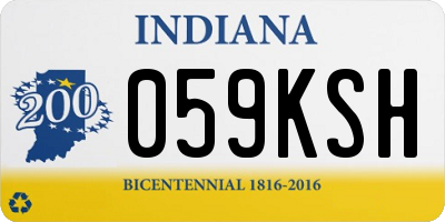 IN license plate 059KSH