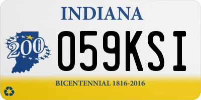 IN license plate 059KSI