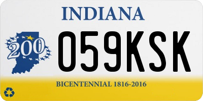 IN license plate 059KSK