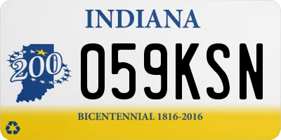 IN license plate 059KSN