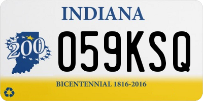 IN license plate 059KSQ