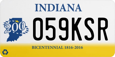 IN license plate 059KSR