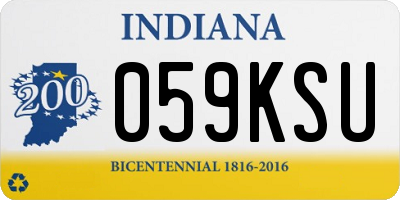 IN license plate 059KSU