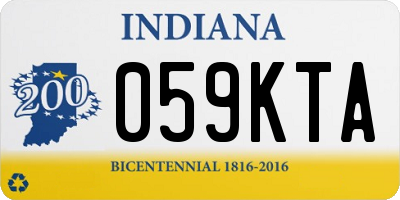 IN license plate 059KTA
