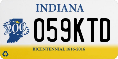 IN license plate 059KTD