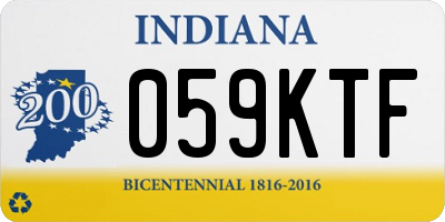 IN license plate 059KTF