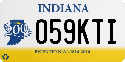 IN license plate 059KTI