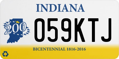 IN license plate 059KTJ