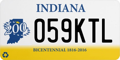 IN license plate 059KTL
