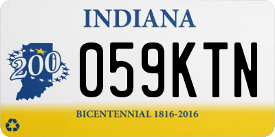 IN license plate 059KTN