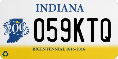 IN license plate 059KTQ