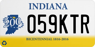 IN license plate 059KTR