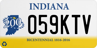 IN license plate 059KTV