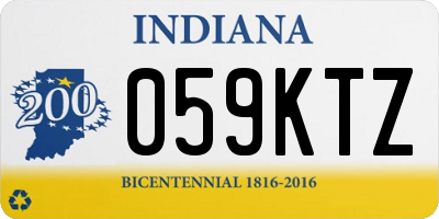 IN license plate 059KTZ