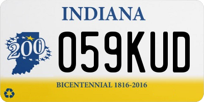 IN license plate 059KUD
