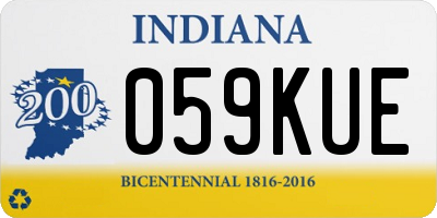 IN license plate 059KUE