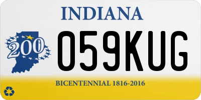 IN license plate 059KUG