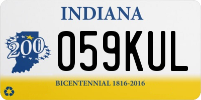 IN license plate 059KUL
