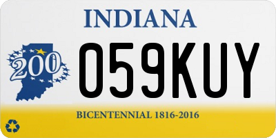 IN license plate 059KUY