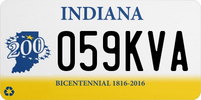 IN license plate 059KVA