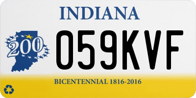 IN license plate 059KVF