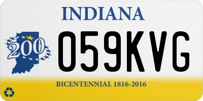 IN license plate 059KVG