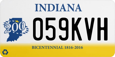 IN license plate 059KVH