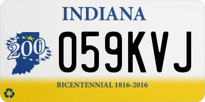 IN license plate 059KVJ