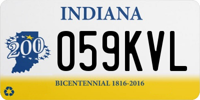 IN license plate 059KVL